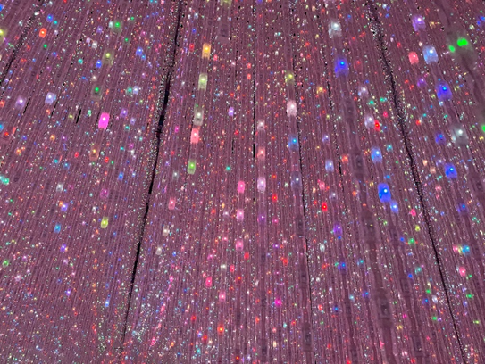 LED lights in crystal universe