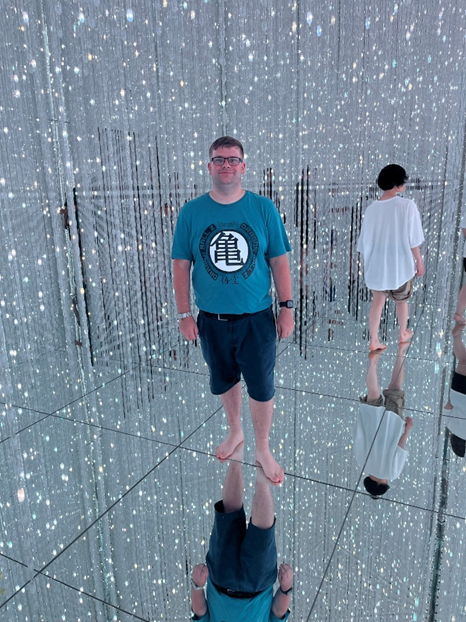 Photo of Matthew Jones in crystal universe