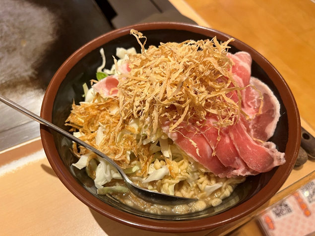 Bowl of ingredients for Okonomiyaki
